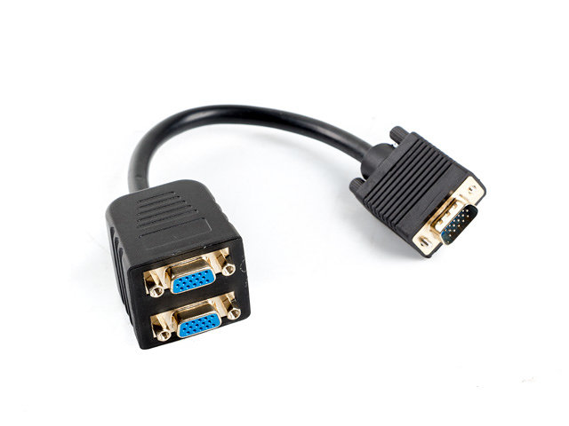 Adaptador Lanberg Vga/Vga X2 20cm