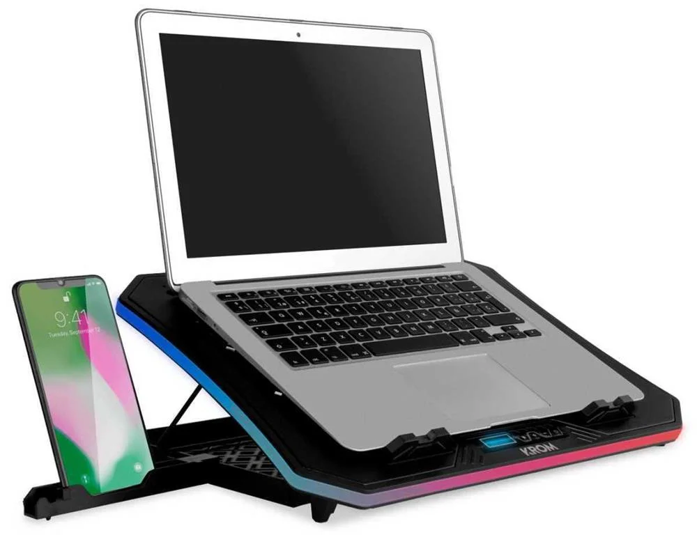 Suporte para notebook com ventilador Krom Kooler