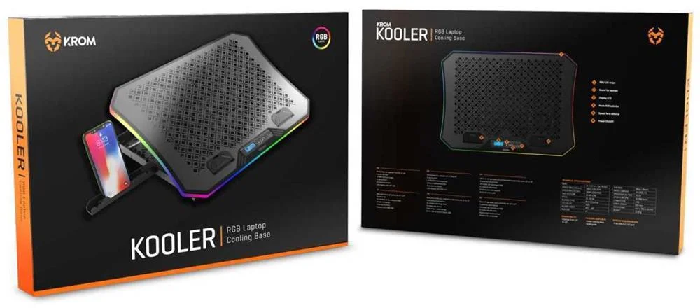Suporte para notebook com ventilador Krom Kooler