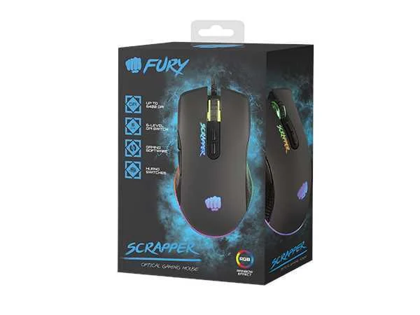 Fury Gaming Mouse Scrapper 6400 Dpi
