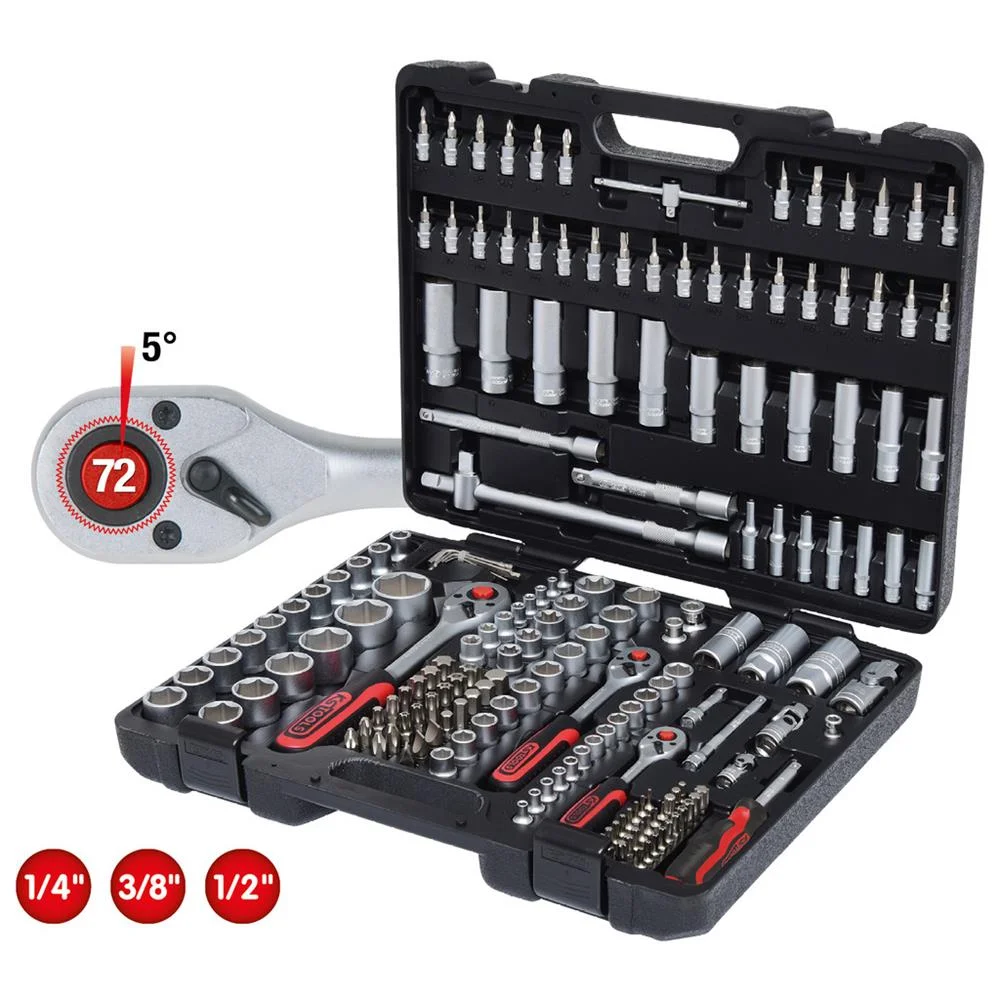 Jogo De Chaves De Caixa Ks Tools 1/2, 1/4, 3/8