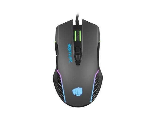 Rato Gaming Hustler Usb Type-A Ótico 6400dpi Preto - Fury