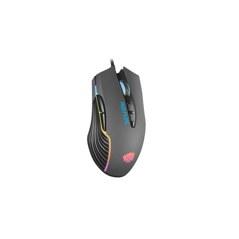 Rato Gaming Hustler Usb Type-A Ótico 6400dpi Preto - Fury