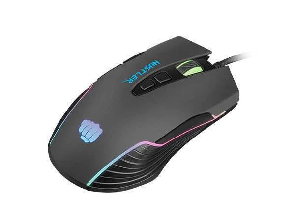 Rato Gaming Hustler Usb Type-A Ótico 6400dpi Preto - Fury