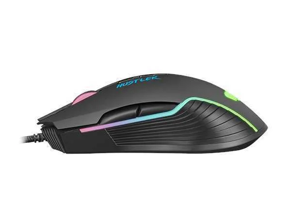 Rato Gaming Hustler Usb Type-A Ótico 6400dpi Preto - Fury
