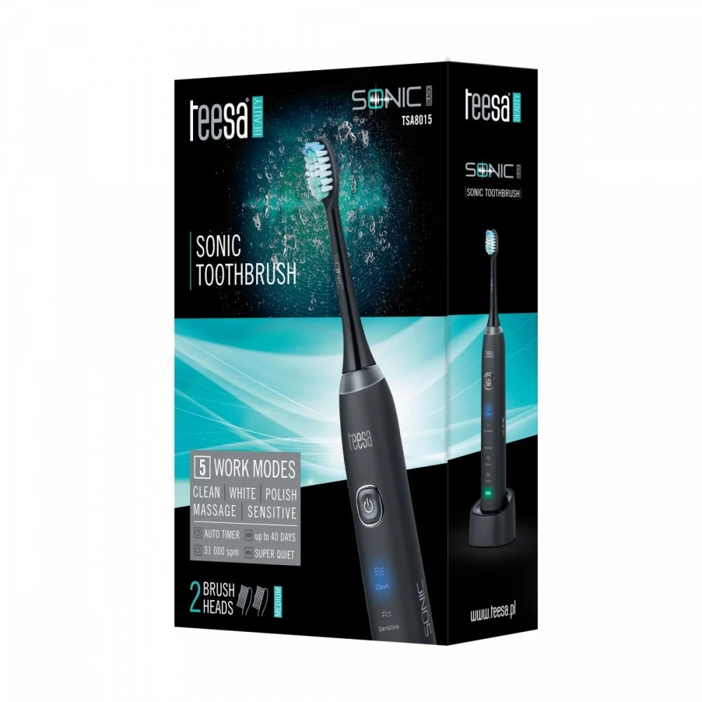 Escova de dentes Teesa TSA8015 Sonic Preto
