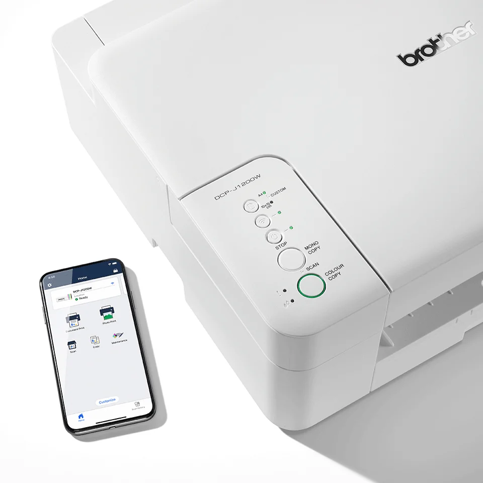 Impressora Multifunções Dcp-J1200w Wi-Fi Branco - Brother