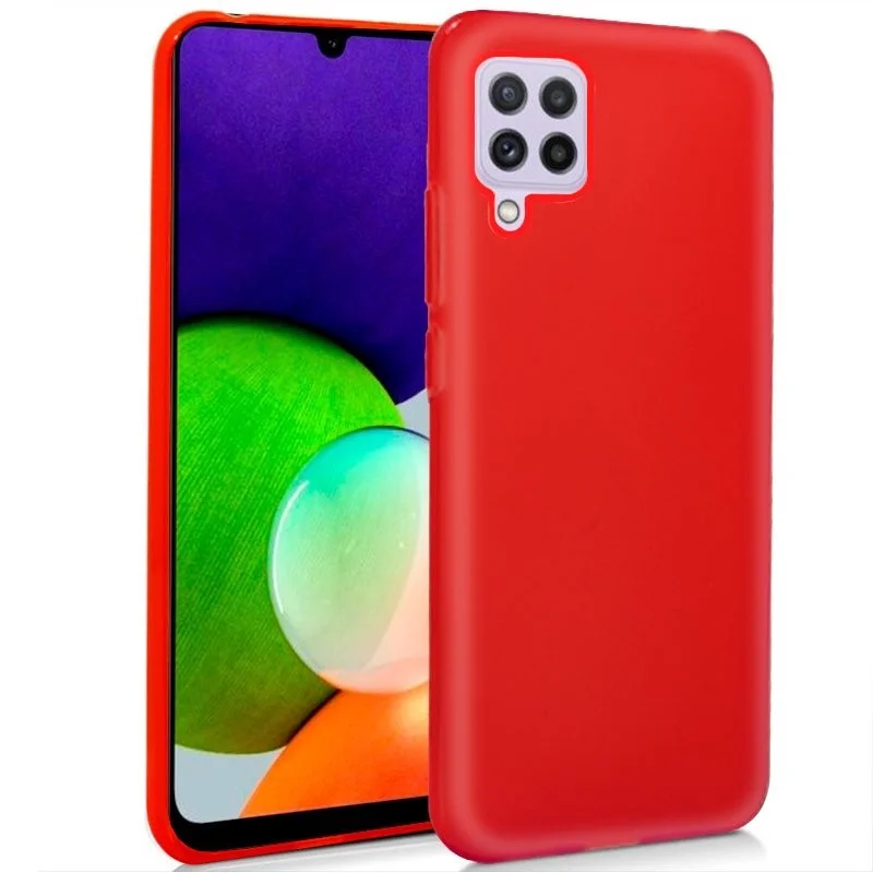 Capa de Silicone Samsung A225 Galaxy A22 4G Vermel
