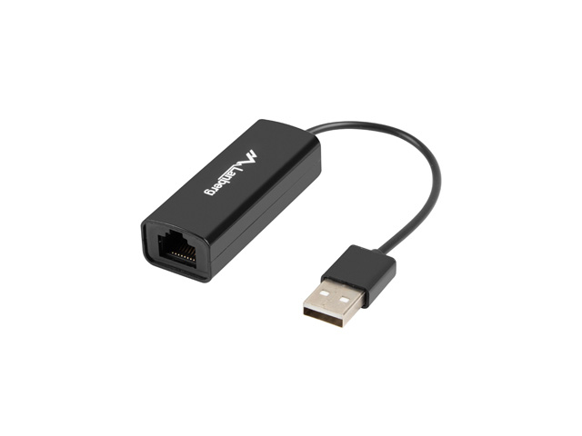 Lanberg Nc-0100-01 Cable Interface/Gender Adapter Usb-A Rj-45 Black
