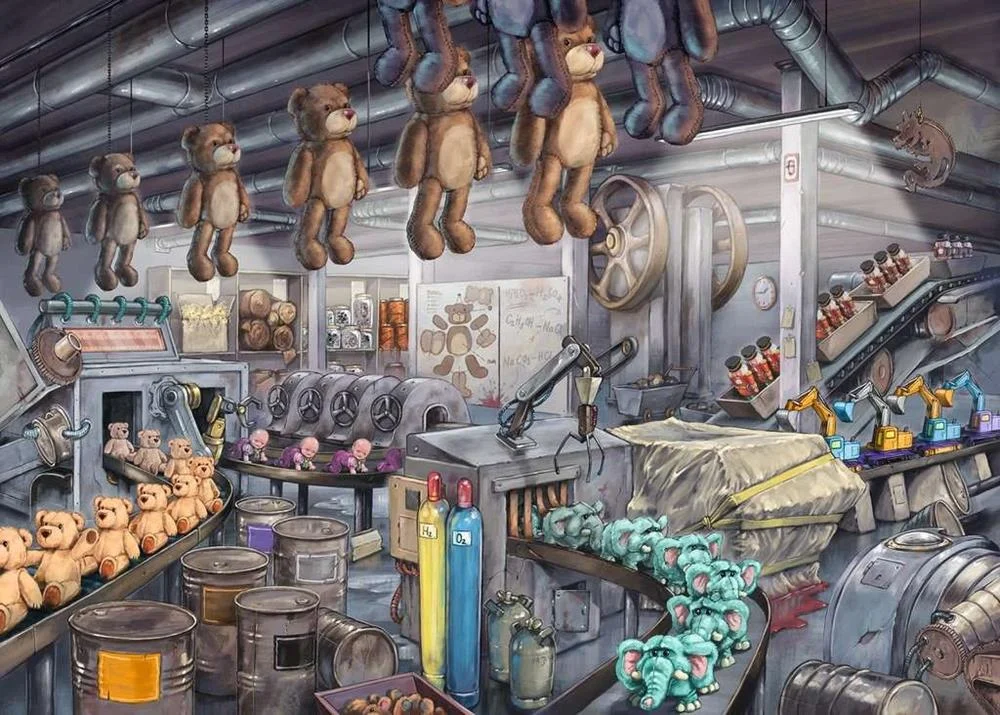 Sair na fábrica de brinquedos Ravensburger Puzzle