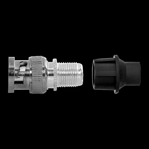 Ficha BNC Macho Cravar p/Cabo MicroCoaxial e RG59