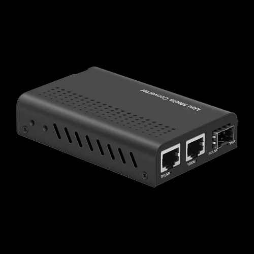 Conversor de mídia - 2x Ethernet RJ45 - 1x SFP - .