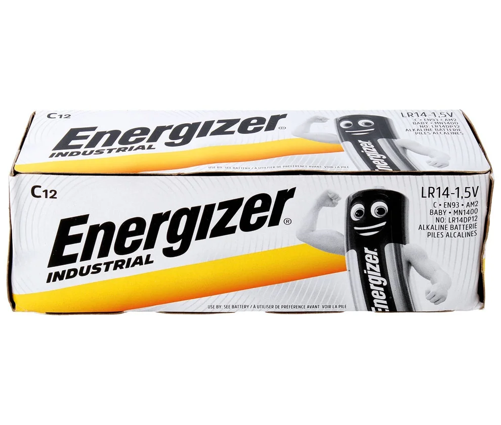 Pilha Alcalina Lr14 C Energizer 12 Unidades