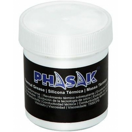 Silicone Térmico Cinza Prata em Pote Phasak, 50 Gramas