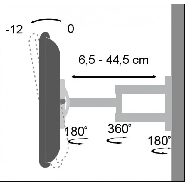 Suporte Tv Techly Ica-Lcd 2903 19" 37" 25 Kg 