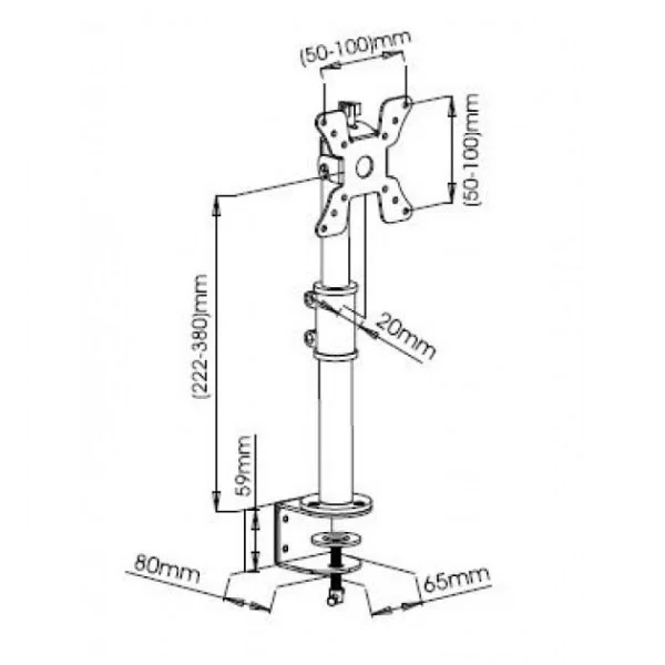 Techly Ica-Lcd 500bk, 15 Kg, 33 Cm (13"), 76,2 Cm.