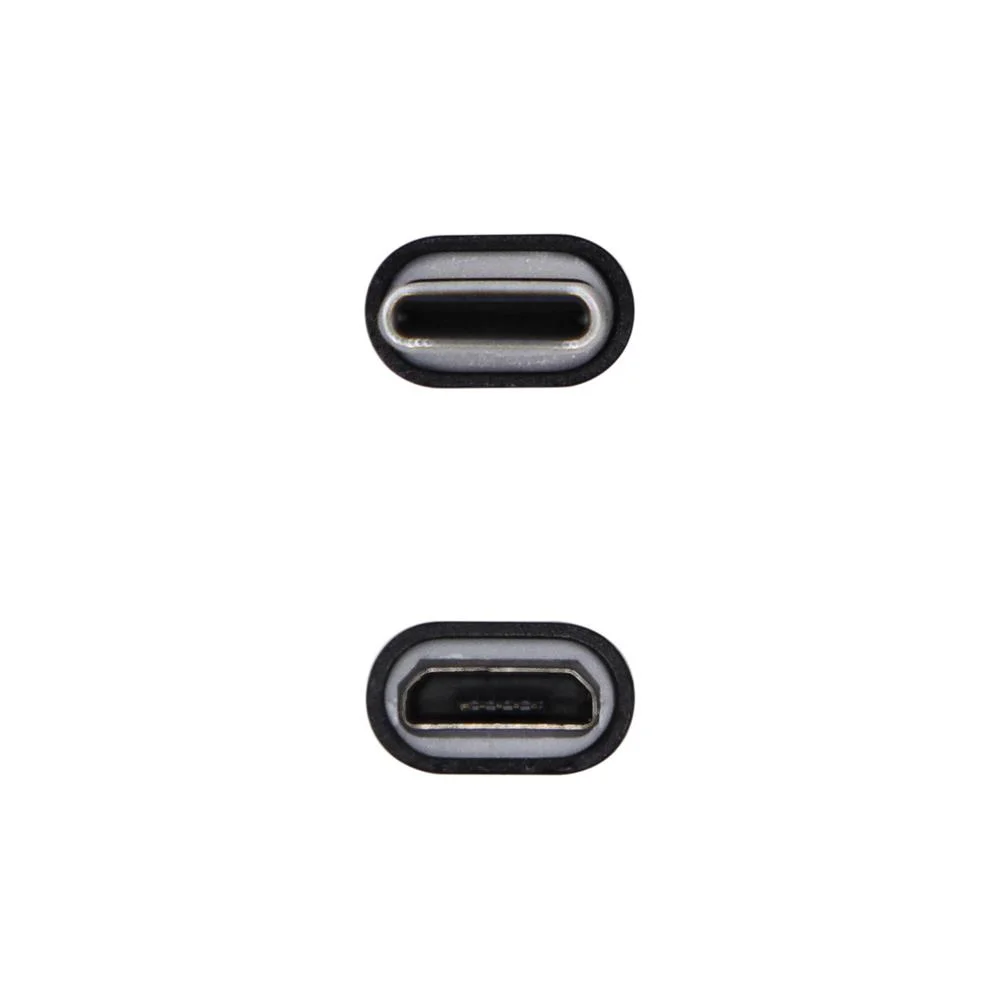Adaptador Aisens USB Tipo-C M p/ Micro usb F preto