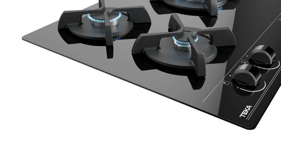 Gas Hob Gbc 63010 Kbn 3 Zones 6250w (Black) - Teka