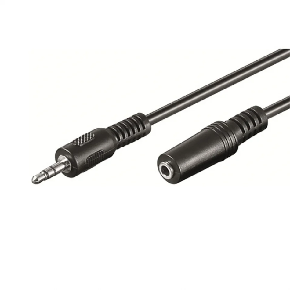 Cabo Áudio Jack (3,5 mm) Ewent Preto
