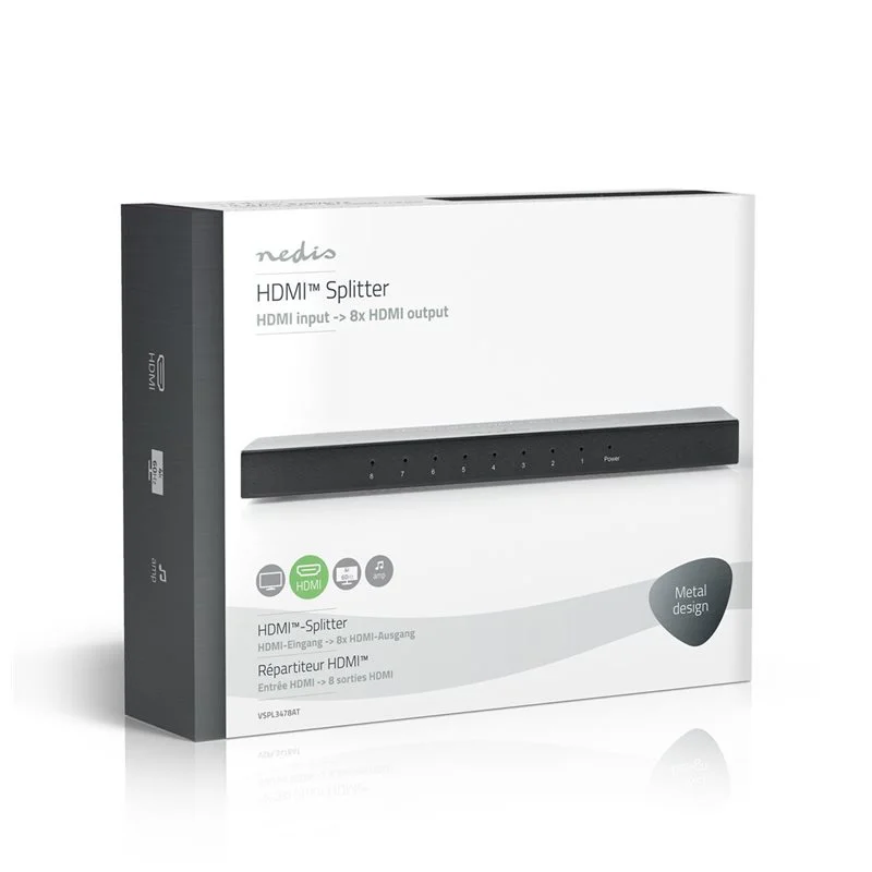 Divisor Hdmi 8 Puertos - 1x Entrada Hdmi .