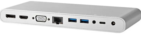 Estación de Acoplamiento Usb | Usb 3.2 Gen 1 | Usb-C Macho | Displayport Hembra / Hdmi  Hembra / R