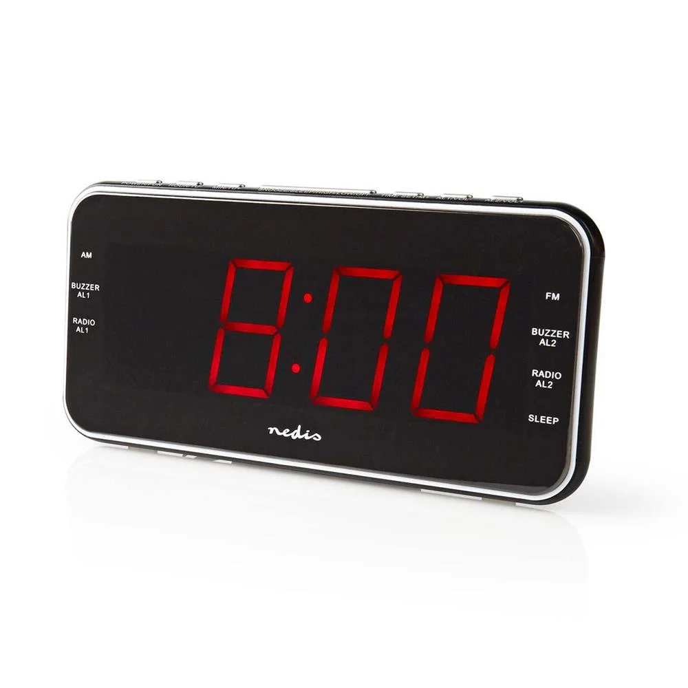 Despertador de Rádio Digital Ecrã LED de 1.8 "