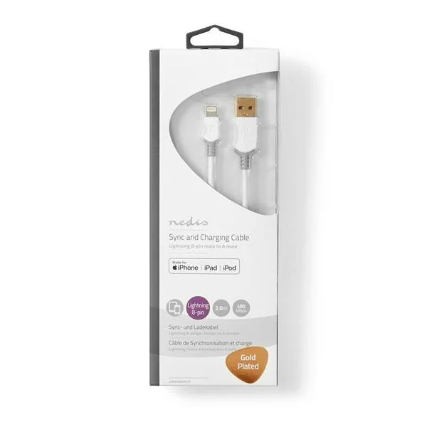 Cabo Adaptador Nedis Usb - Apple Lightning 2m