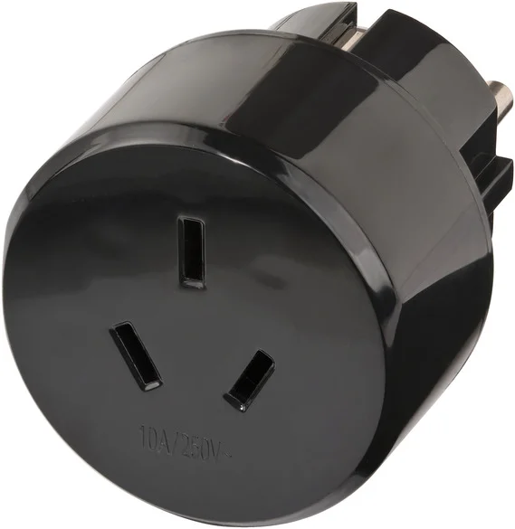 Adaptador De Viagem Austrália / China Para A Euro.