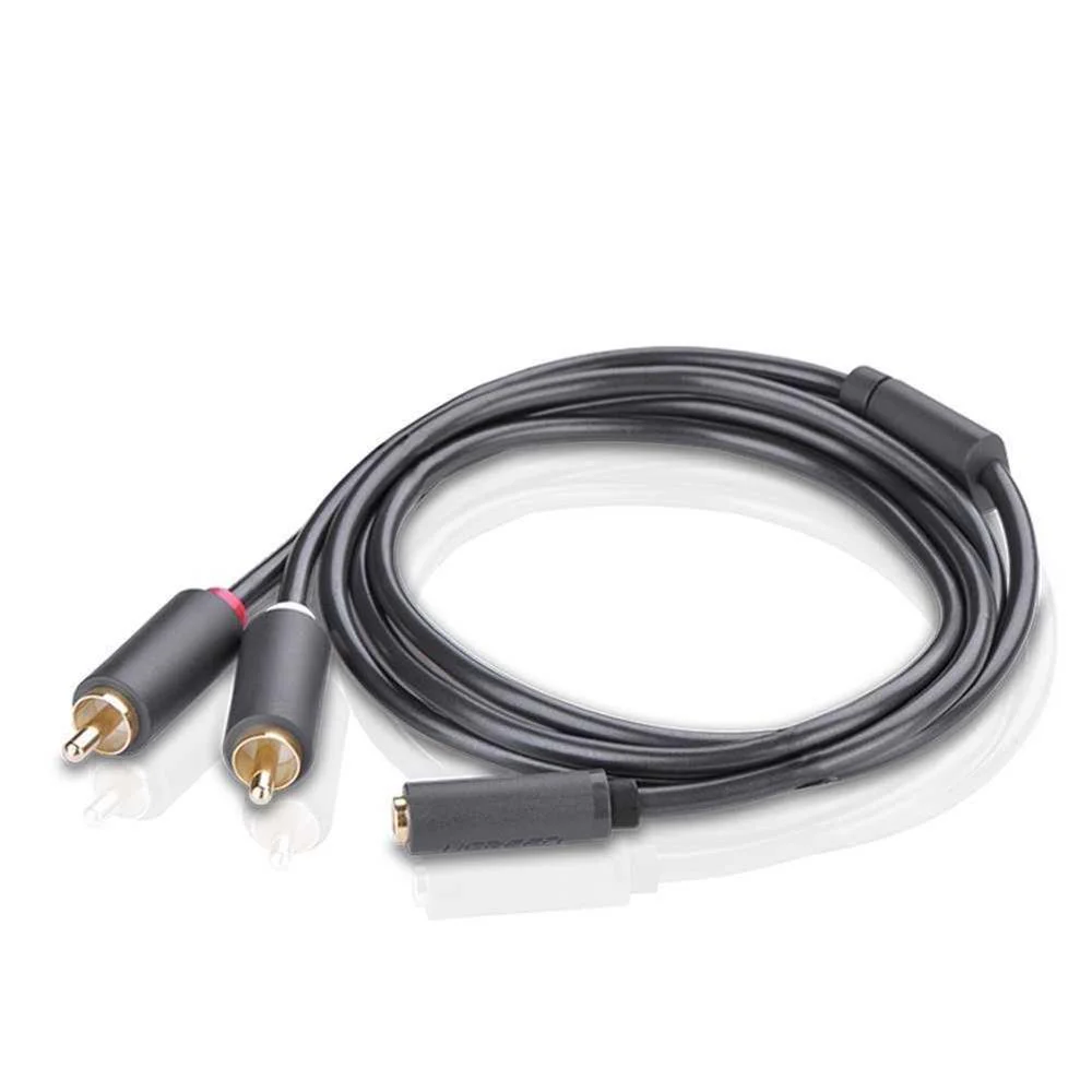 Ugreen 10588, 2 X Rca, Macho, 3,5 Mm, Hembra, 1 M.