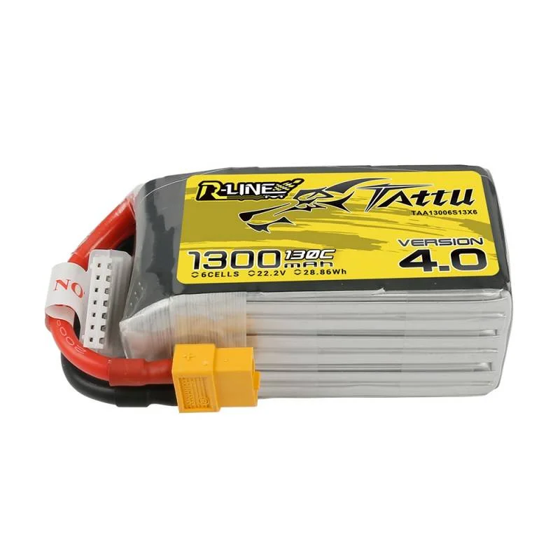 Tattu R-Line 4.0 1300mah 22,2v 130c 6s1p Xt60 Baterie