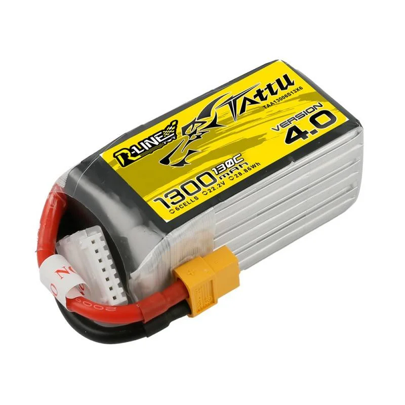 Tattu R-Line 4.0 1300mah 22,2v 130c 6s1p Xt60 Baterie