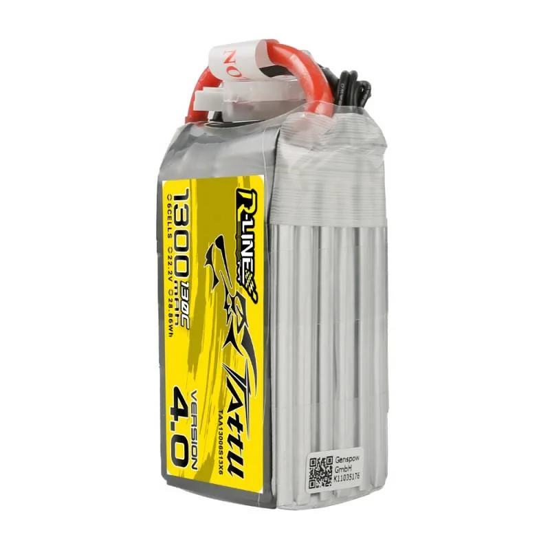 Tattu R-Line 4.0 1300mah 22,2v 130c 6s1p Xt60 Baterie