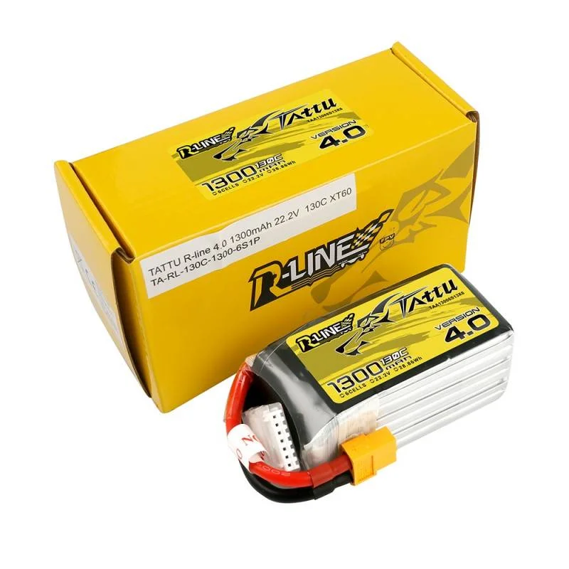 Tattu R-Line 4.0 1300mah 22,2v 130c 6s1p Xt60 Baterie