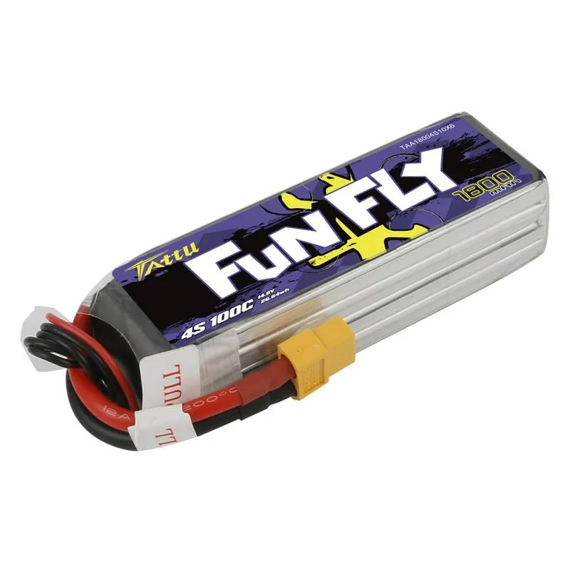 Baterie Tattu Funfly 1800mah 14,8v 100c 4s1p Xt60