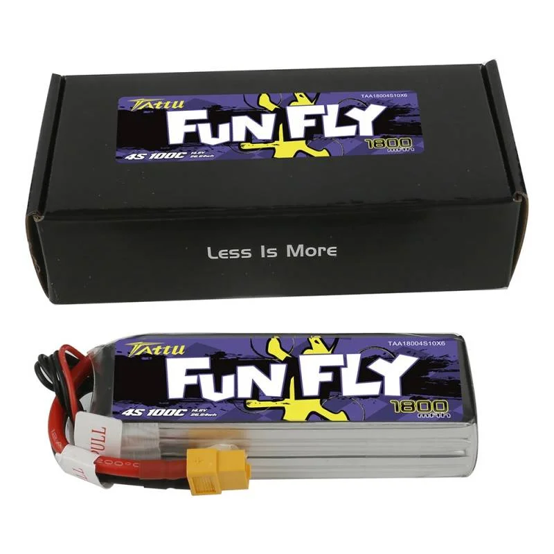 Baterie Tattu Funfly 1800mah 14,8v 100c 4s1p Xt60