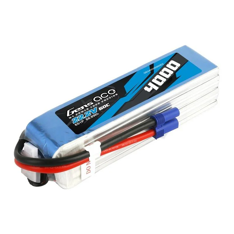 Baterie Gens Ace 4000mah 22,2v 60c 6s1p Ec5