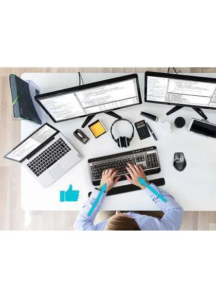 PORT APOIO DE PULSOS ERGONOMICO GEL BLACK