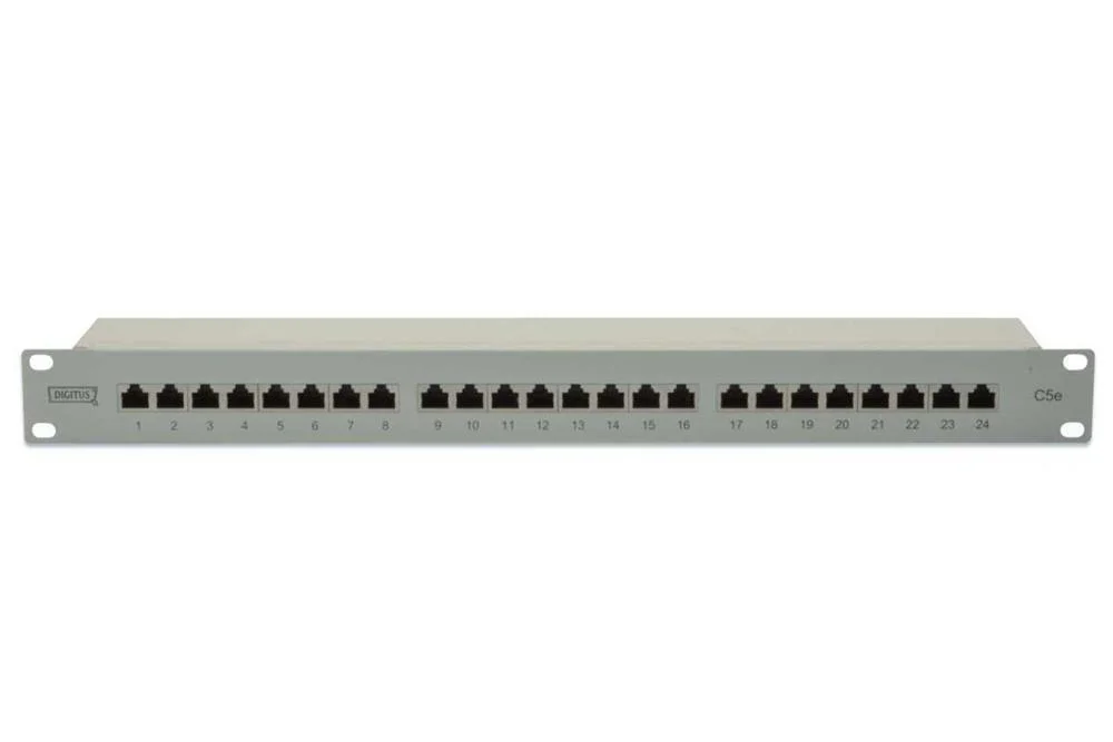 Digitus Patch Panel 19" 24p Cat5e 1u Blindado Cin.