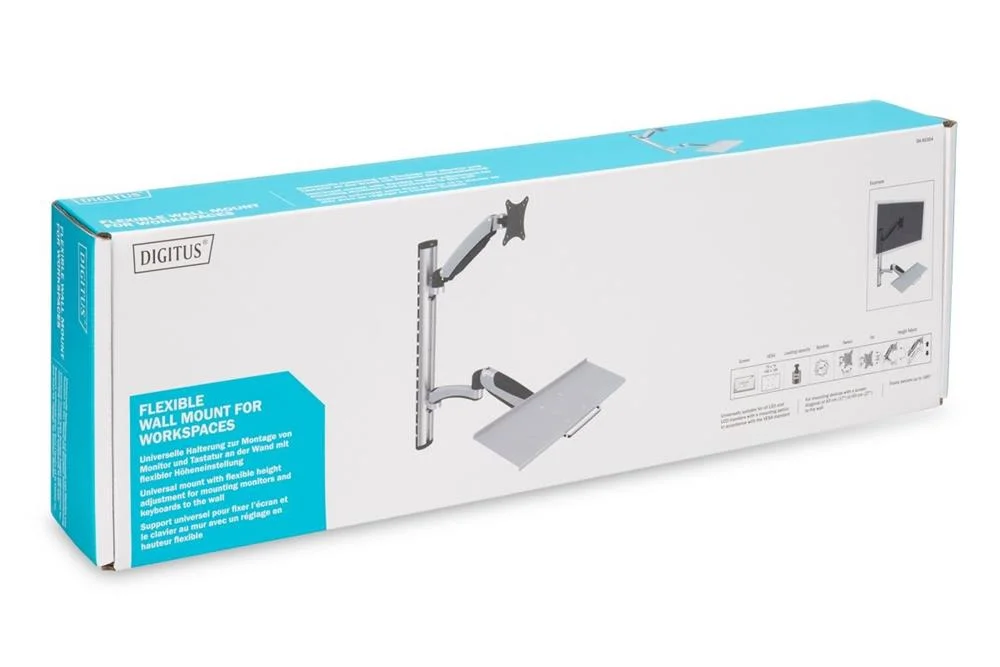 Wall Mount LCD+Keyboard max. 27" max. 8kg