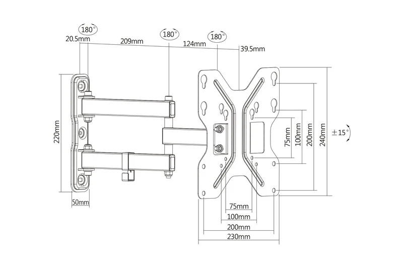 Digitus Universal Led/Lcd Monitor Wall Mount