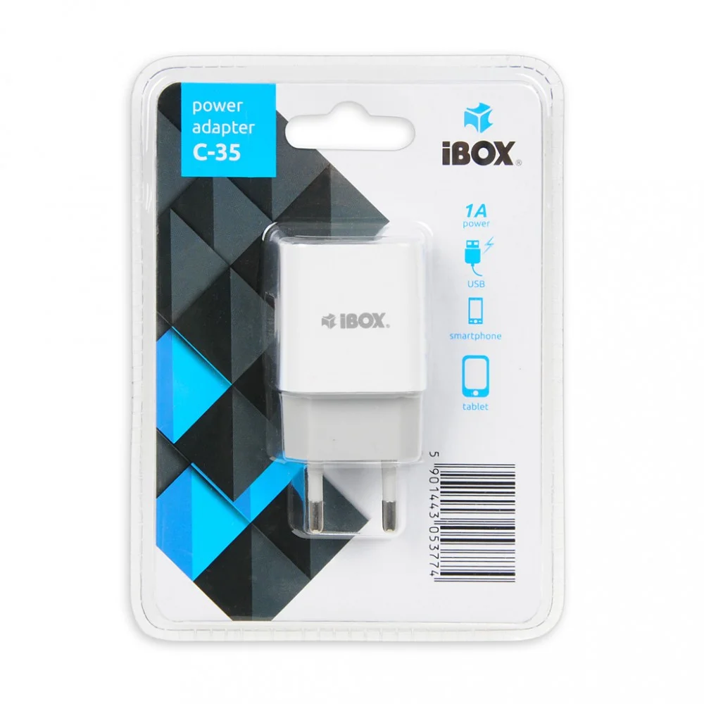 Ibox C-35, Interior, Ac, 5 V, 0,3 A, Blanco