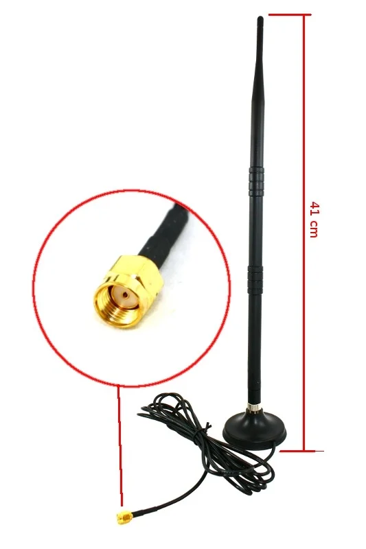 Savio Ak-05, 12 Dbi, 2.4 Ghz, Antena Omnidirecion.
