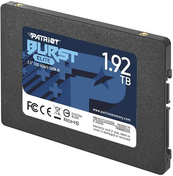 Ssd|Patriot|Burst Elite|1.92tb|Sata 3.0|3d Nand|W.