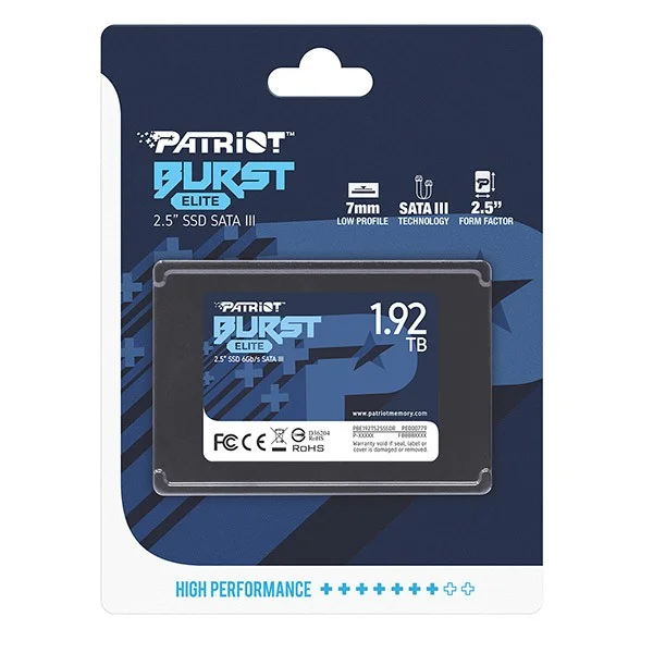 Ssd|Patriot|Burst Elite|1.92tb|Sata 3.0|3d Nand|W.