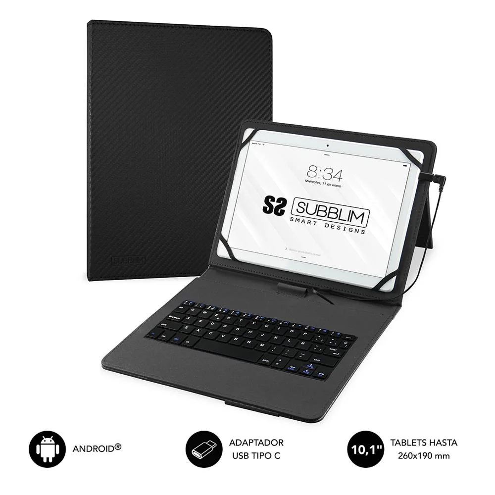 Subblim Funda Con Teclado Micro Usb - Usb C Keyta.
