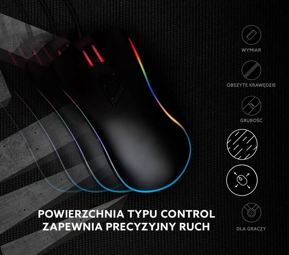 Professional Gaming Mousepad Savio Precision Control Xl