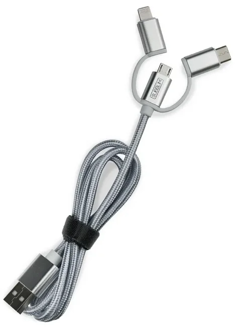 Carregador de Auto Usb Universal + Cabo Usb C Subblim Cargador Coche 2xusb Dual Car Charger Alum 2.4