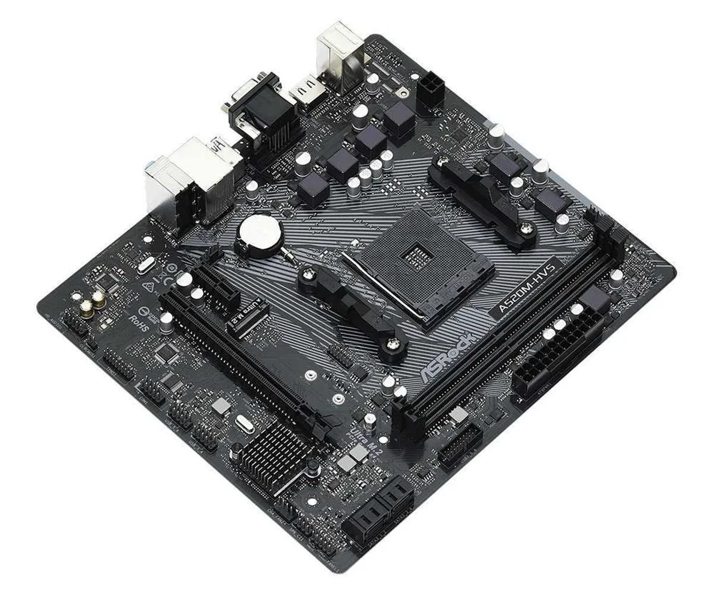 Asrock A520m-Hvs Amd A520 Socket Am4 Micro Atx