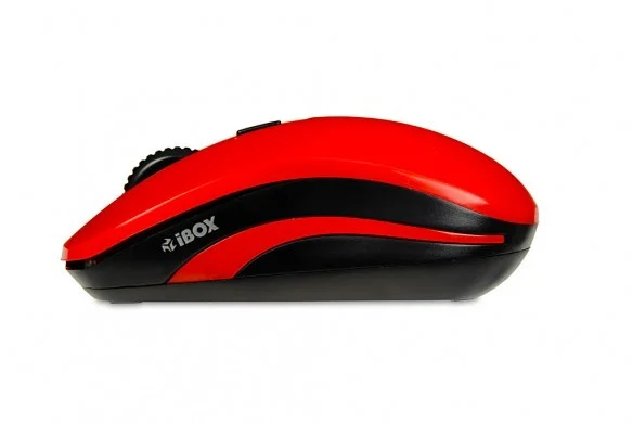Rato Sem Fios Ibox Loriini Preto/Vermelho 