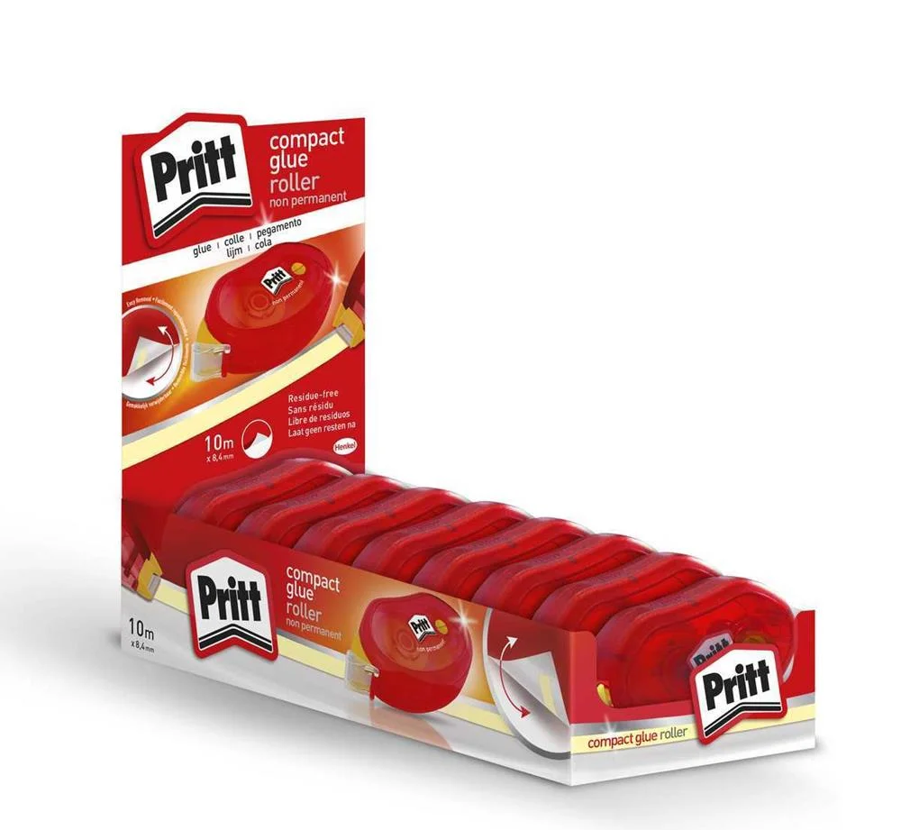 Roller Adhesivo Removible 8,4mm. X 10m.Pritt 2111.
